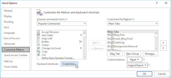 keyboard command for redo in word mac